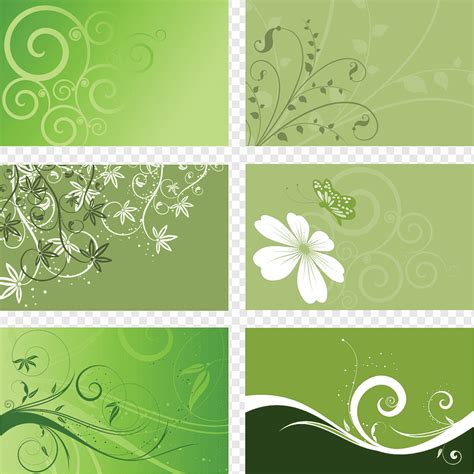 Green Floral Backgrounds Png PNGWing