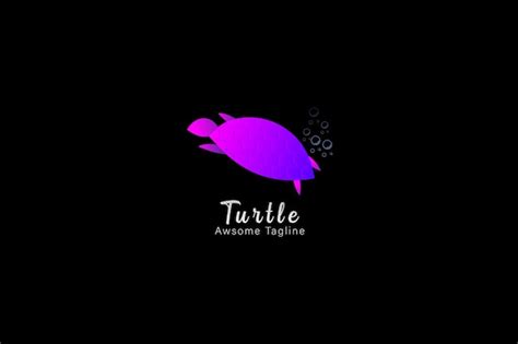 Premium Vector | Abstract turtle purple gradient color business logo ...