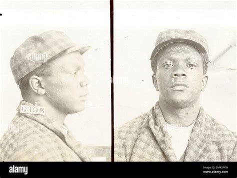 Photograph Of James Brown Bureau Of Prisons Inmate Case Files Stock