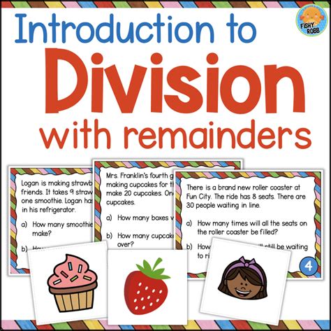 Intro to Division With Remainders Task Cards | Made By Teachers