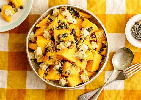 Rockmelon Salad with Salted Capers & Hazelnuts - Vegan Recipe