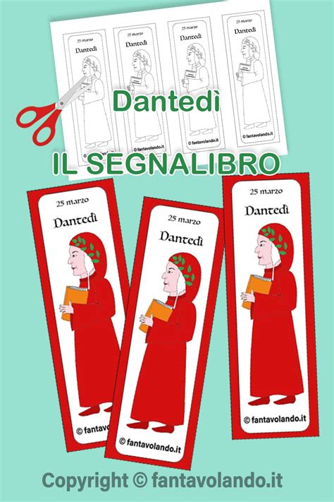 Dantedì 25 marzo il segnalibro nel 2021 Segnalibri Dante