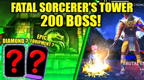 MK Mobile Fatal Sorcerer S Tower 200 Boss Match I Got DIAMOND