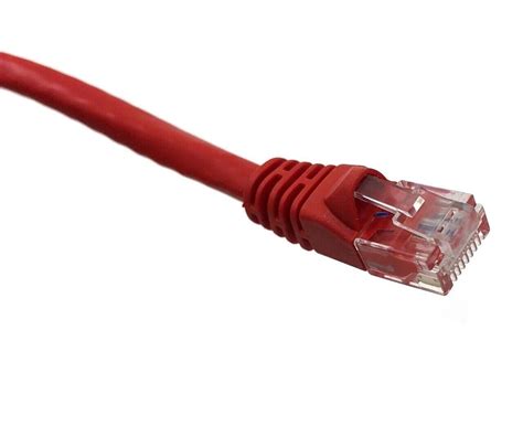 50 Pack Lot 50ft Cat6 Ethernet Patch Cable Red Rj45 550mhz Utp 15m Ebay