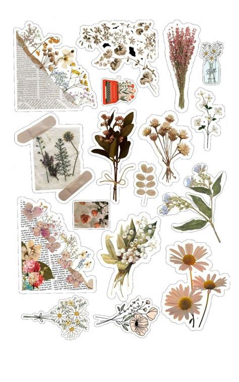 Pin On Presentation Kit Vintage Paper Printable Aesthetic Flower