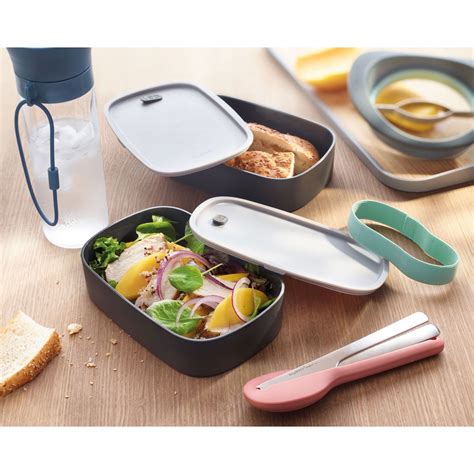 BergHOFF Leo 3-Piece Dual Bento Box Set in Grey | MrOrganic Store