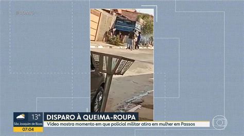 Vídeo Mostra Momento Em Que Policial Militar Atira Em Mulher Em Passos No Sul De Minas Df2 G1