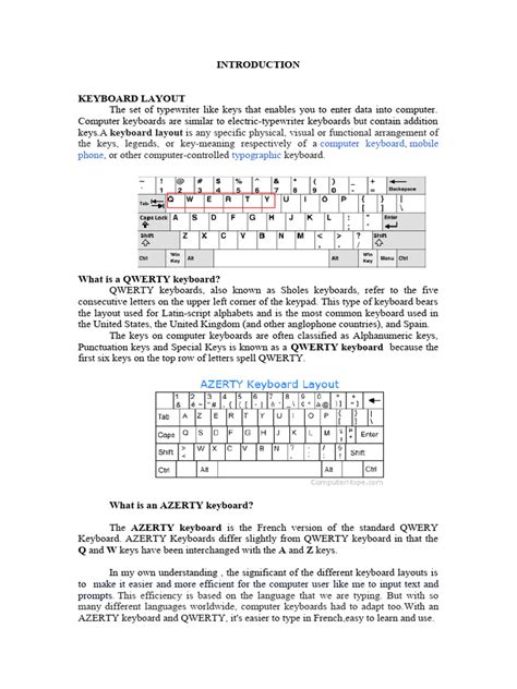 Keyboard Layout | PDF | Computer Keyboard | Typewriter