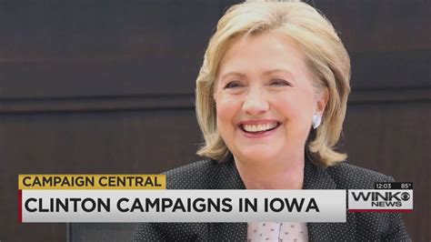 Clinton holds first campaign event at Iowa college