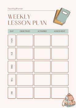 Cute Weekly Teaching Planner - Your Ultimate Teaching Companion | TPT