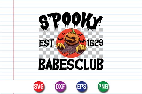 Spooky Babes Club Est 1629 Halloween Graphic By SVGCuteShop Creative