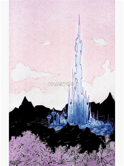 The Crystarium Inktober Art Print For Sale By Rowanclair Redbubble