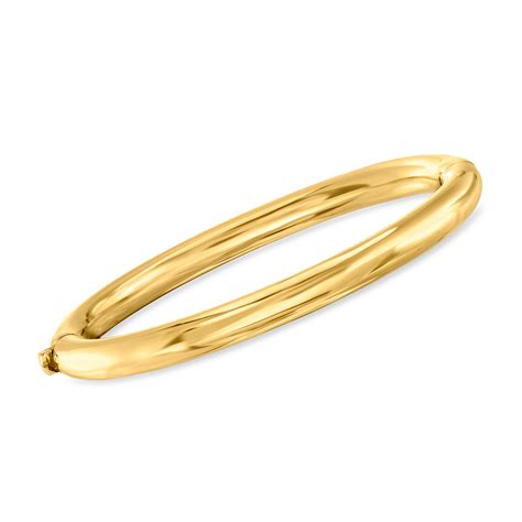 18kt Gold Over Sterling Bangle Bracelet Ross Simons