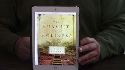 The Pursuit Of Holiness By Jerry Bridges L Review YouTube