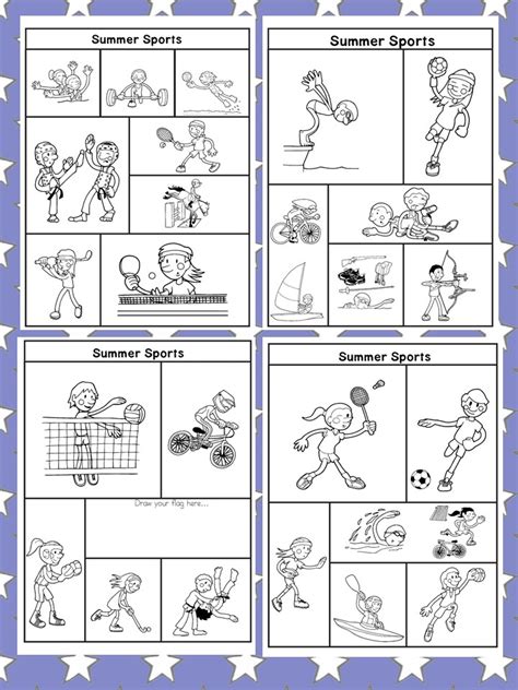 Summer Olympic Coloring Pages Worksheet24