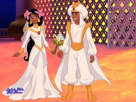 Princess Jasmine And Aladdin S Wedding Day From Arabian Nights Scene