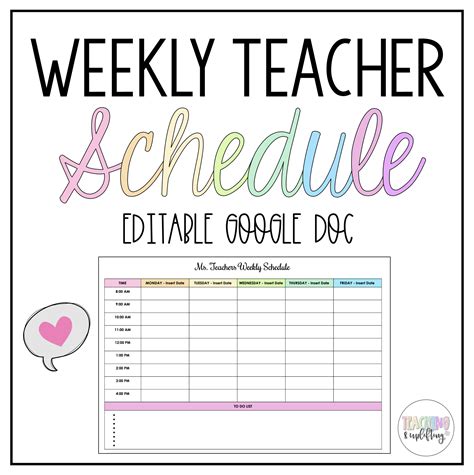 Planbook Templates For Teachers