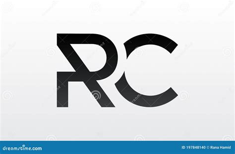 Initial Rc Letter Logo With Creative Modern Business Typography Vector