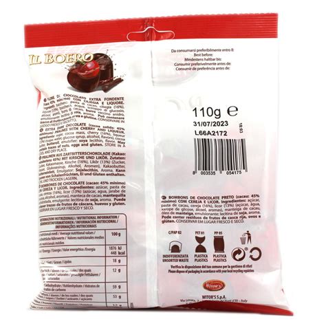 Praline Cioccolato Extra Fondente Il Boero Con Ciliegia E Liquore Witor