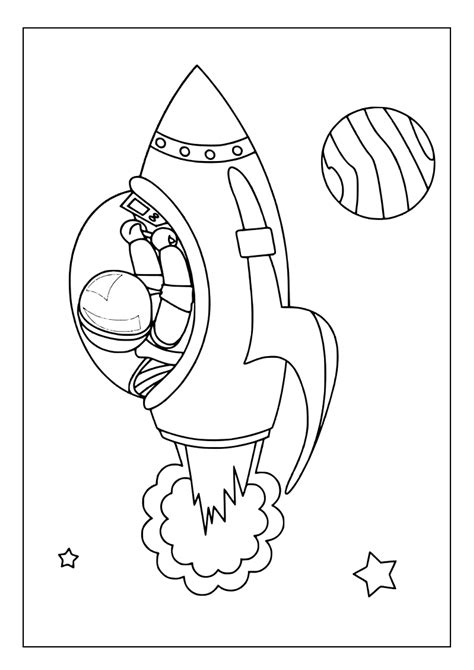 Printable Rocket Coloring Pages for Kids and Adults 100 Pages Instant ...