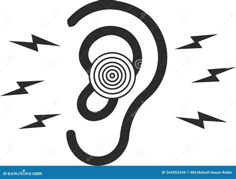 Ear Infection Icon Infection Blow Ear Black Vector Icon Stock Vector Illustration Of