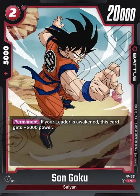 Son Goku Dragon Ball Super Card Game Fusion World Card Dragonball Gg