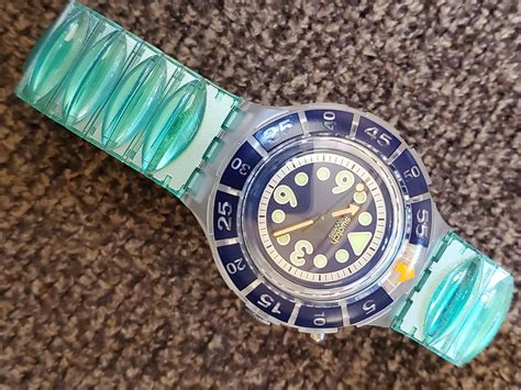 Vintage Swatch Watch Scuba 200 Loomi Etsy