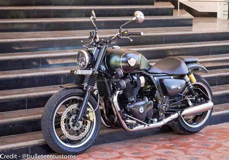 Royal Enfield 650 Interceptor Modified As A Cruiser - Named Hummingbird