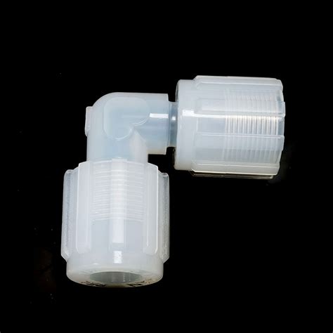 Pfa Union Elbow Space Saving Pfa Pvdf Flare Tube Fittings For High