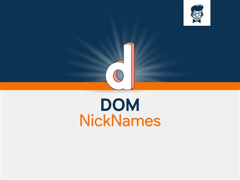 Dom Nicknames Cool And Catchy Names Brandboy