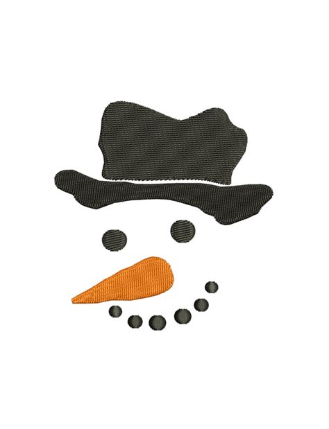 Snowman Face Embroidery Design Snowman Dst File Snowman - Etsy