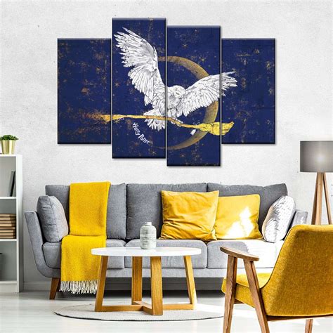 Harry Potter Flying Hedwig Wall Art | Digital Art