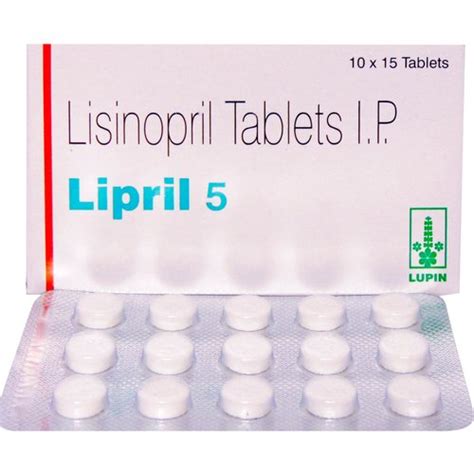 Lisinopril 5mg Tablet Exporter Supplier Wholesaler Distributor