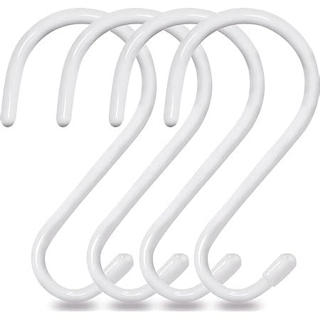 Amazon Ruiling Pack Inch White Metal Hanging S Hooks S Shaped