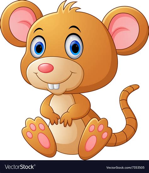 Cute Mouse Cartoon Royalty Free Vector Image Vectorstock