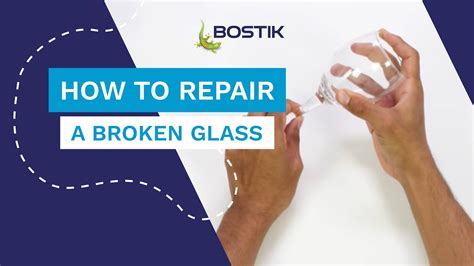 How To Repair A Broken Glass With Bostik Fix And Glue Youtube