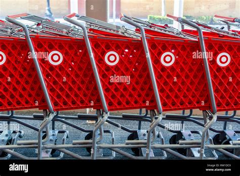 February 19 2019 Sunnyvale Ca Usa Stacked Target Shopping Carts