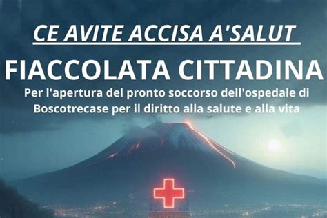 Fiaccolata in tre città del Napoletano per chiedere pronto soccorso