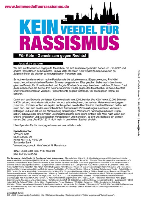 Flyer Kein Veedel F R Rassismus Kein Veedel F R Rassismus