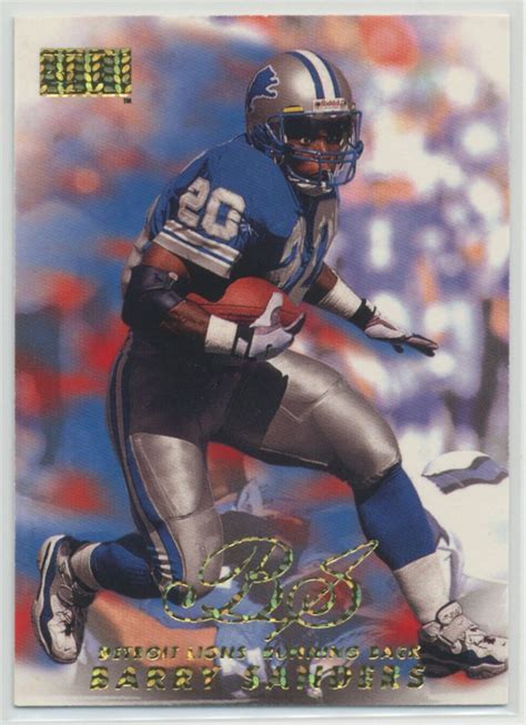 Barry Sanders Skybox Premium Football Card Detroit Lions Ebay