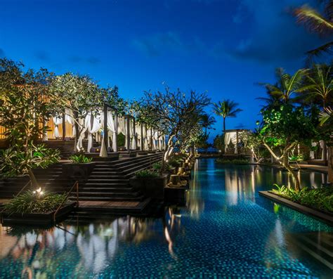 The St. Regis Bali Resort – Bali, Indonesia – Resort Night Pool View – TRAVOH