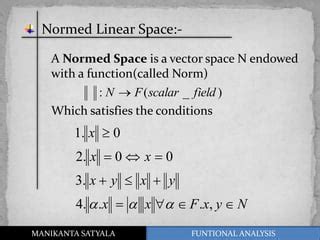 Funtional Analysis BANACH SPACE PPT