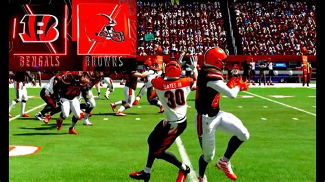 Madden 20 Cincinnati Bengals Franchise Week 14 At Cleveland Youtube