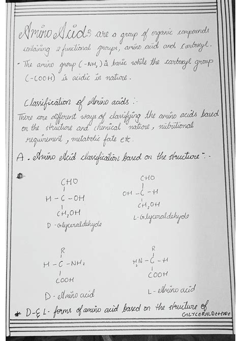 Solution Amino Acids Classification Studypool