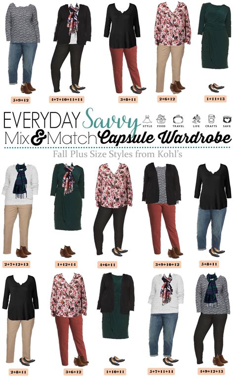 Plus Size Fall Outfits From Kohls Mini Capsule Everyday Savvy