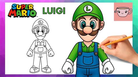 How To Draw Luigi Super Mario Bros Movie Easy Step By Step Drawing