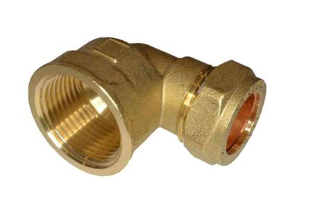 22mm Compression X 1 Bsp Female Iron Elbow Brass Plumbing Fitting Ebay