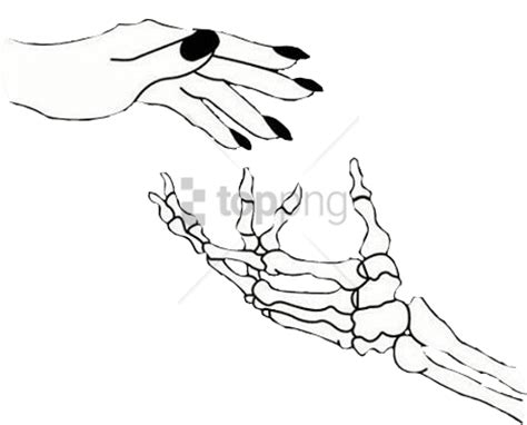 Skeleton Hand Drawing Free Png Png Play