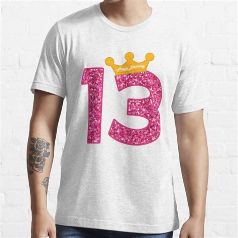 Happy Birthday Art Girls 13th Party 13 Years Old Bday T Shirt For