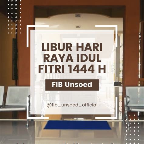 Surat Edaran Tentang Libur Hari Raya Idul Fitri 1444 H Dan Perkuliahan